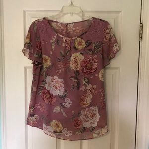 Pretty Blouse with Flutter Sleeves.